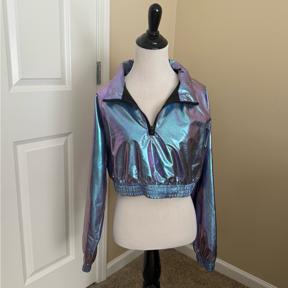 Iridescent Cropped Jacket/Top - Picture 6 of 9